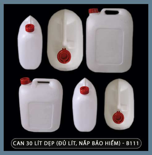 Can 30 lít dẹp nắp bảo hiểm – mã B111